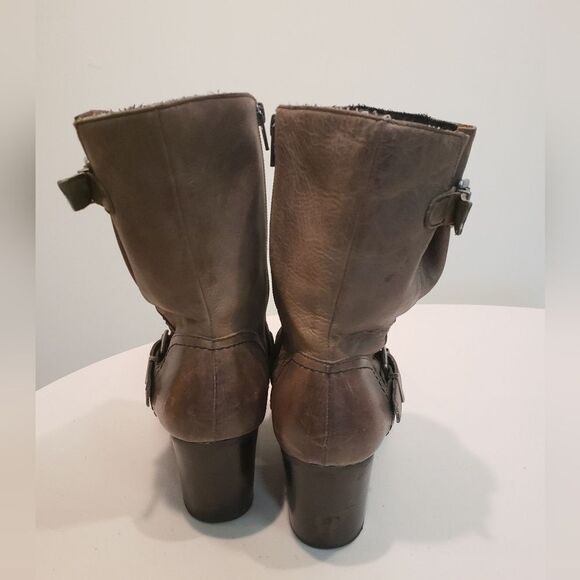 Crown Vintage Leather Boots Size 7.5 - Picture 4 of 9